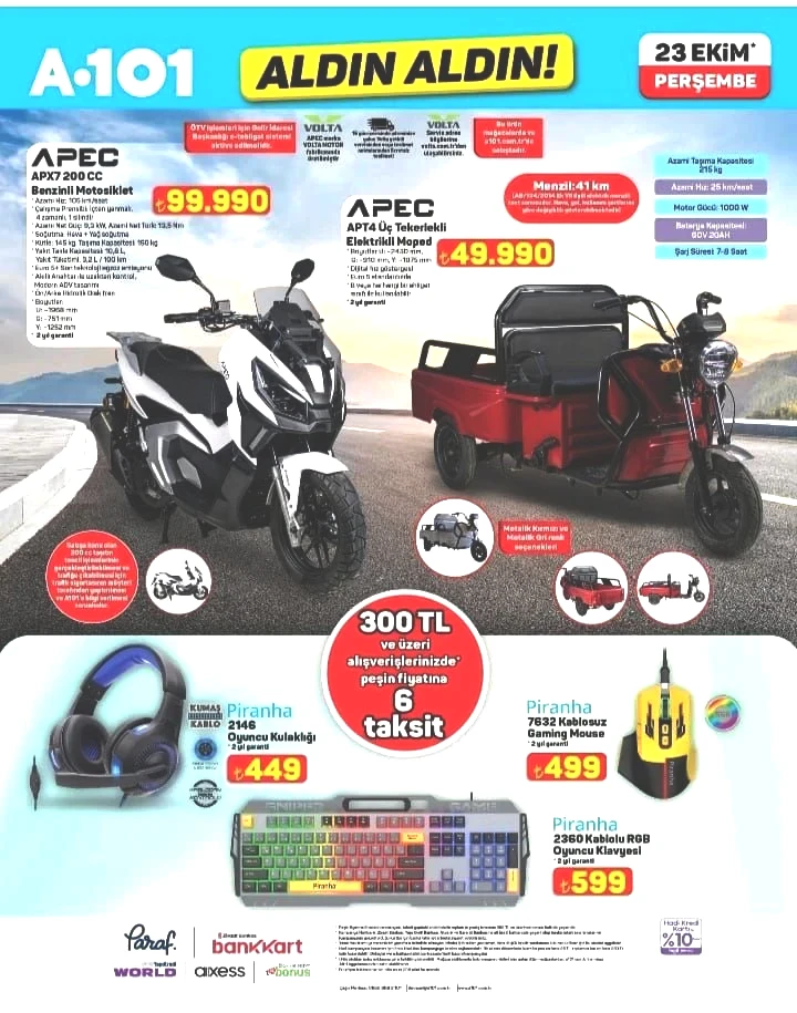 A101 markete Dikey Şarjlı Süpürge geliyor! A101 23 Ekim 2025 Perşembe aktüel ürünler kataloğu! - Sayfa 1