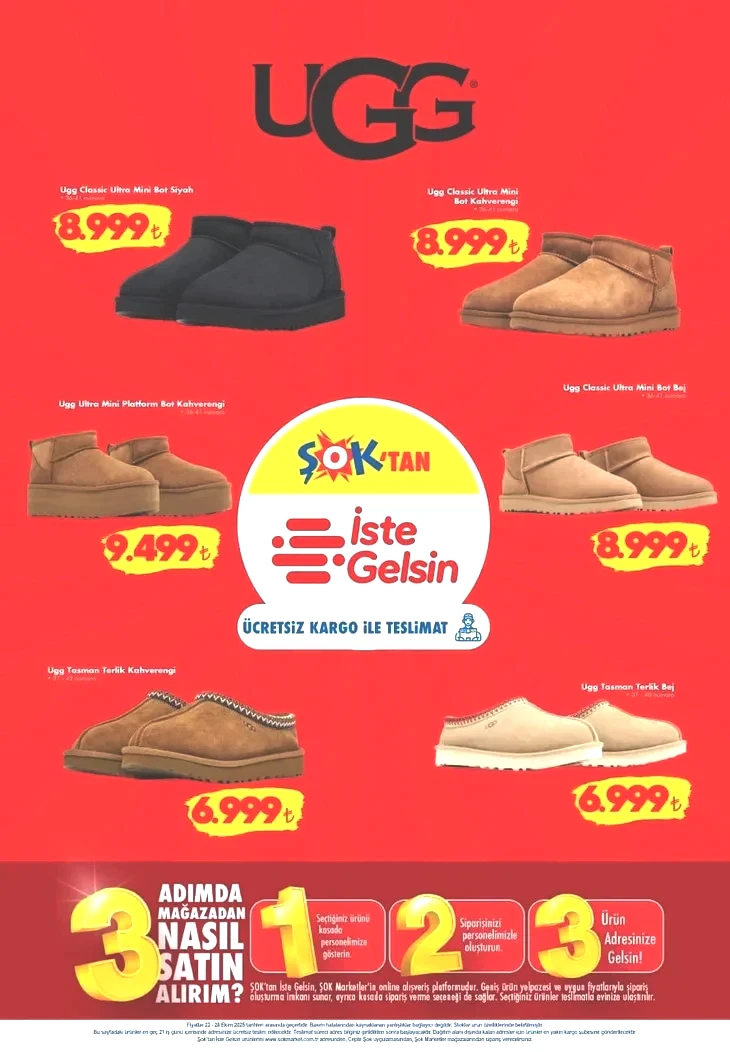 ŞOK AKTÜEL KATALOG 22-28 EKİM | Bu hafta ŞOK’ta neler var? UGG botlar, dikey süpürge, projeksiyon cihazı…