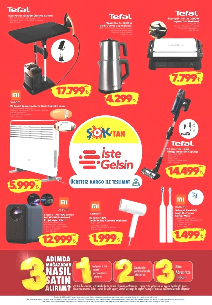 ŞOK AKTÜEL KATALOG 22-28 EKİM | Bu hafta ŞOK’ta neler var? UGG botlar, dikey süpürge, projeksiyon cihazı…